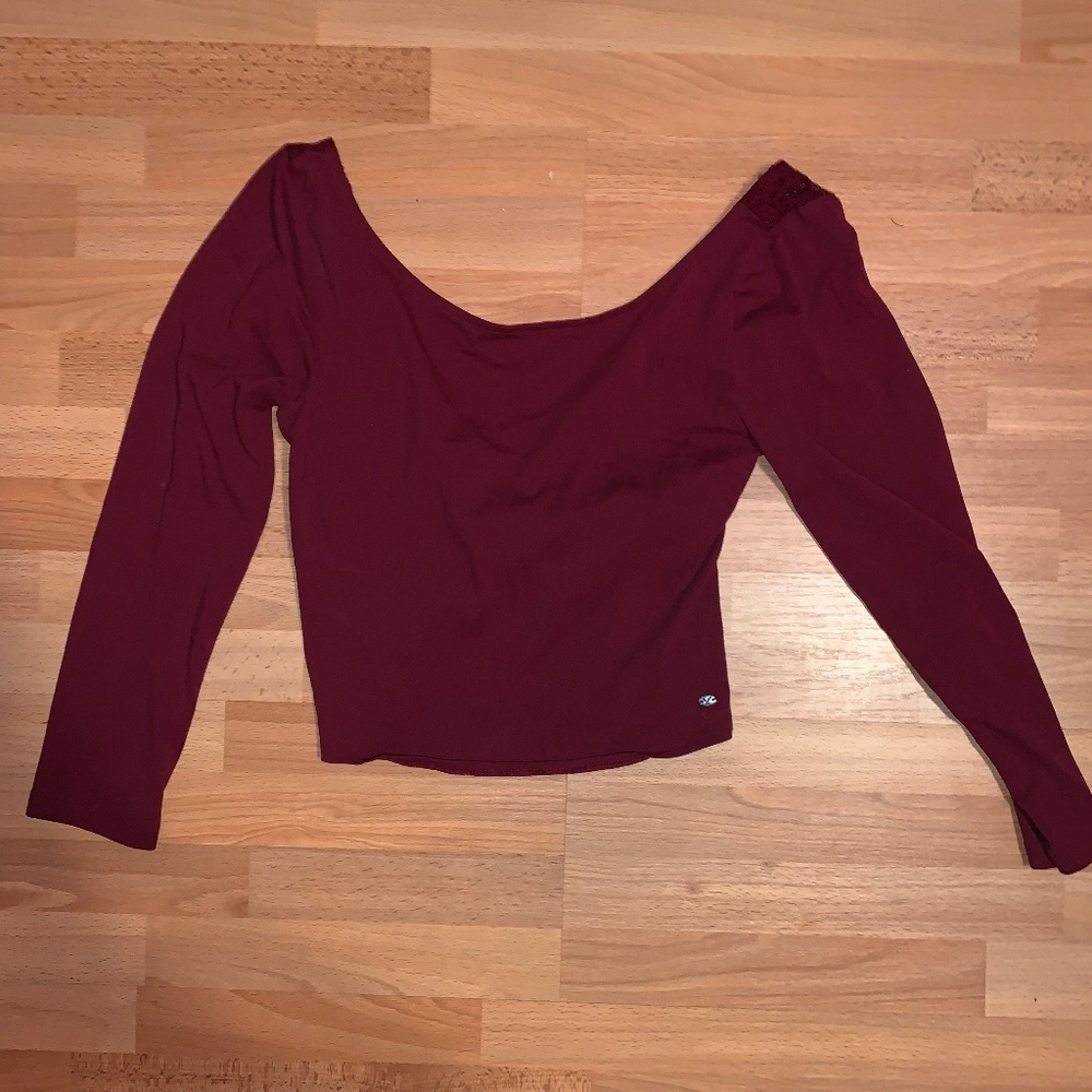 American Eagle Crop Top with Lace Back